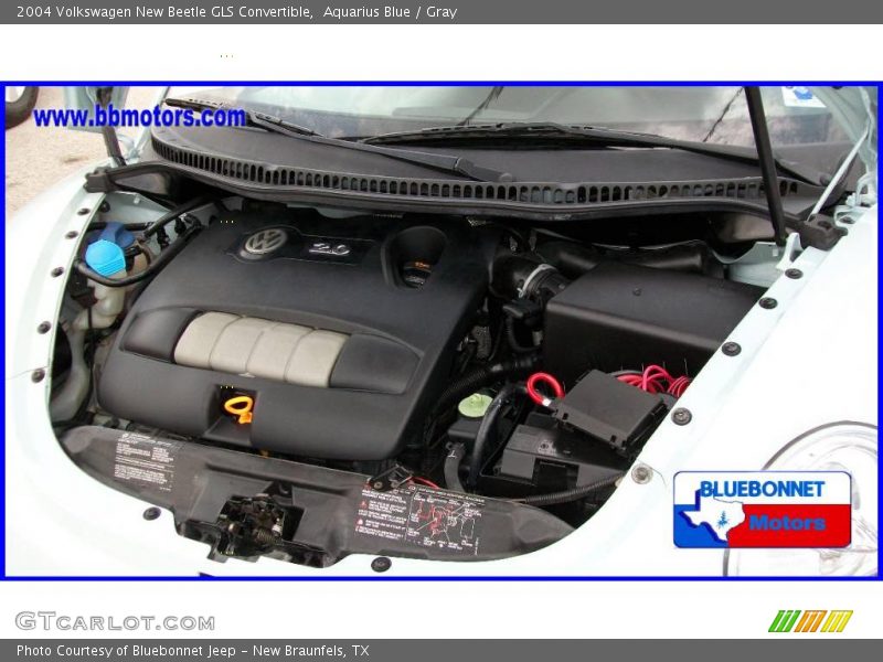 Aquarius Blue / Gray 2004 Volkswagen New Beetle GLS Convertible