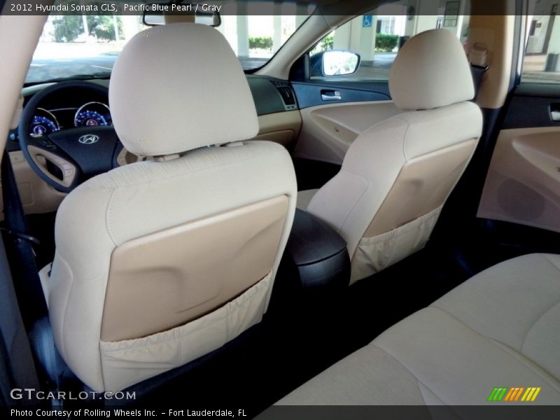 Pacific Blue Pearl / Gray 2012 Hyundai Sonata GLS