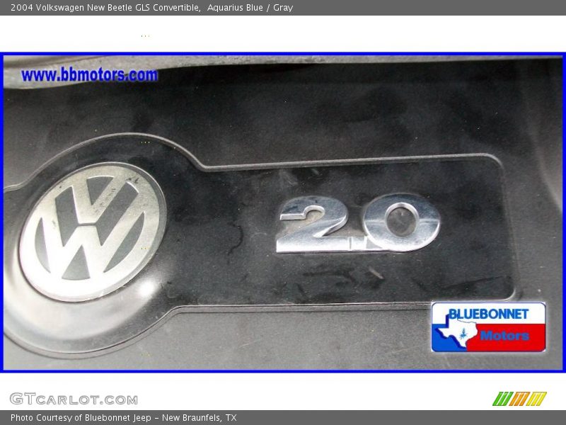 Aquarius Blue / Gray 2004 Volkswagen New Beetle GLS Convertible