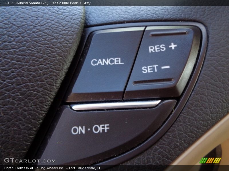 Pacific Blue Pearl / Gray 2012 Hyundai Sonata GLS