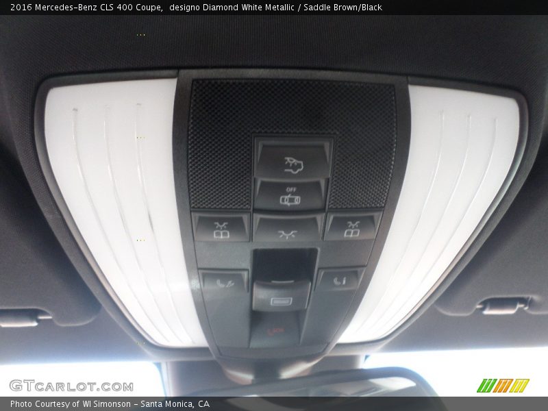designo Diamond White Metallic / Saddle Brown/Black 2016 Mercedes-Benz CLS 400 Coupe