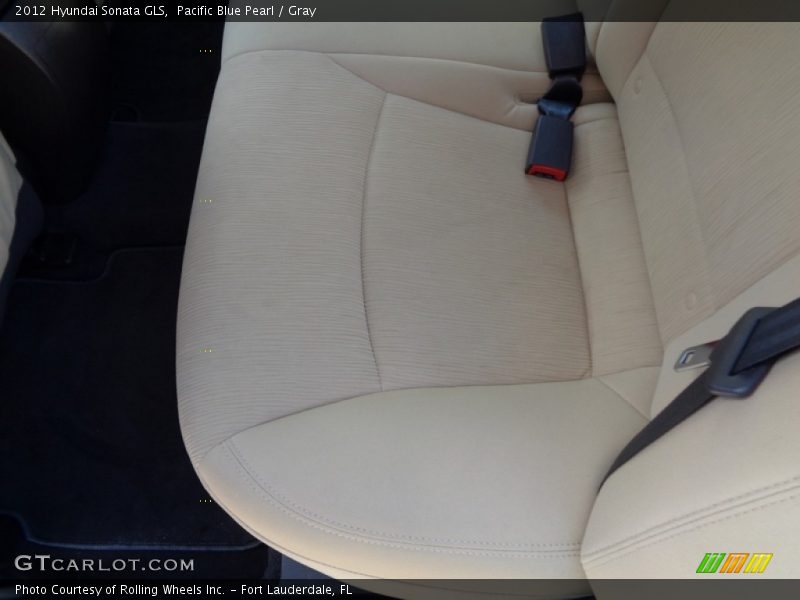 Pacific Blue Pearl / Gray 2012 Hyundai Sonata GLS