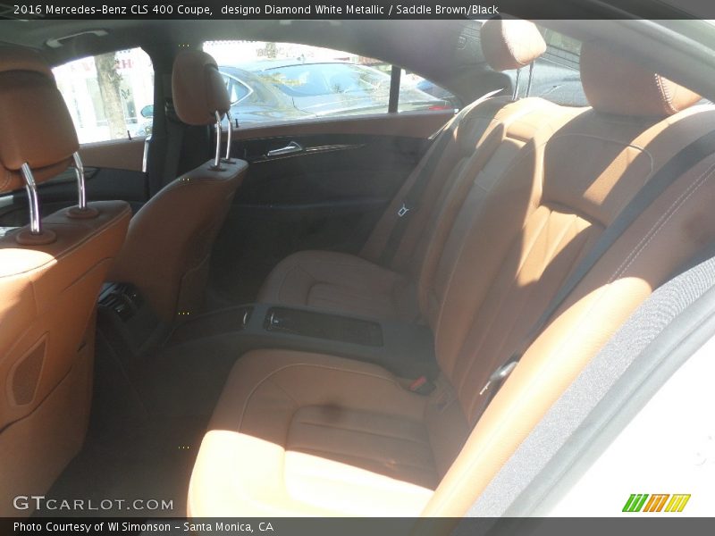 designo Diamond White Metallic / Saddle Brown/Black 2016 Mercedes-Benz CLS 400 Coupe