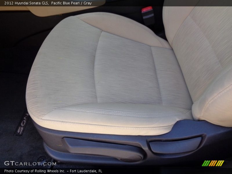 Pacific Blue Pearl / Gray 2012 Hyundai Sonata GLS