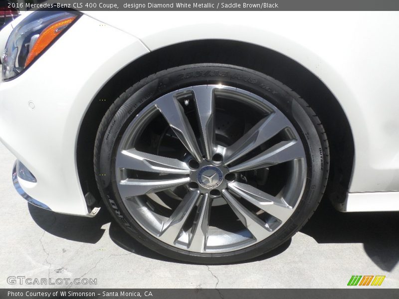 designo Diamond White Metallic / Saddle Brown/Black 2016 Mercedes-Benz CLS 400 Coupe
