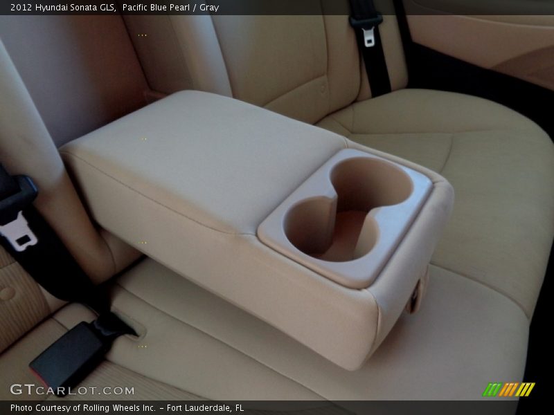 Pacific Blue Pearl / Gray 2012 Hyundai Sonata GLS