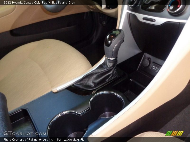 Pacific Blue Pearl / Gray 2012 Hyundai Sonata GLS