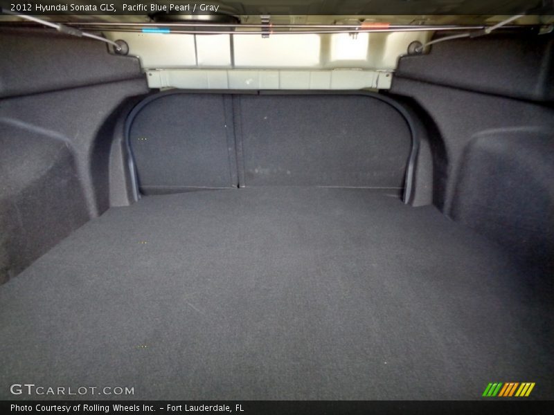 Pacific Blue Pearl / Gray 2012 Hyundai Sonata GLS