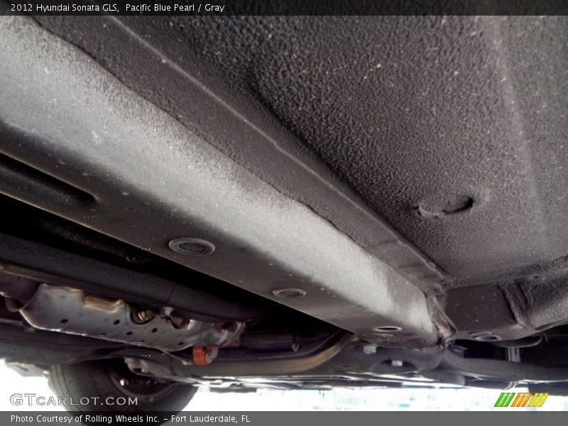 Pacific Blue Pearl / Gray 2012 Hyundai Sonata GLS