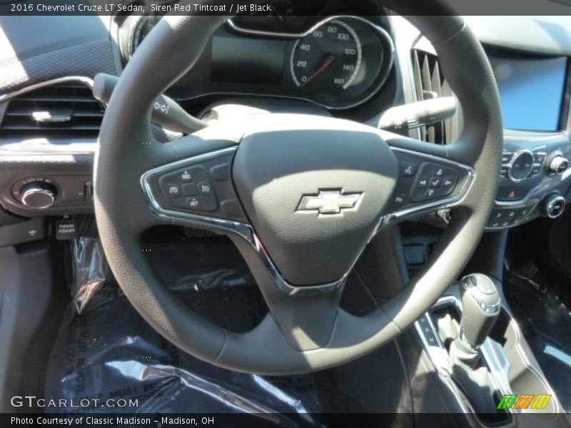 Siren Red Tintcoat / Jet Black 2016 Chevrolet Cruze LT Sedan
