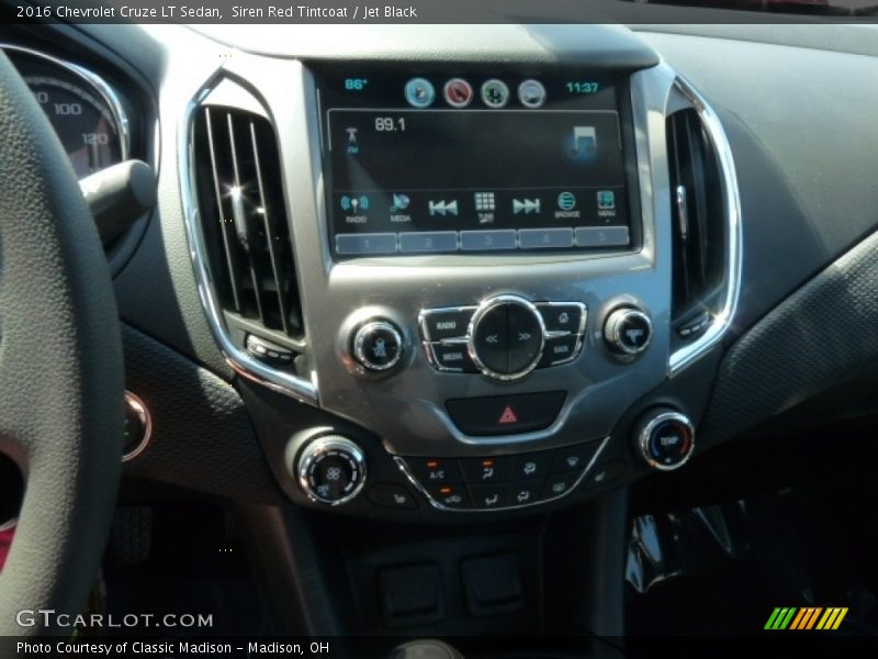 Siren Red Tintcoat / Jet Black 2016 Chevrolet Cruze LT Sedan