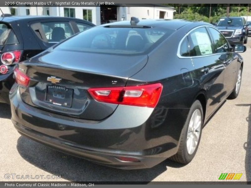Nightfall Gray Metallic / Jet Black 2016 Chevrolet Malibu LT