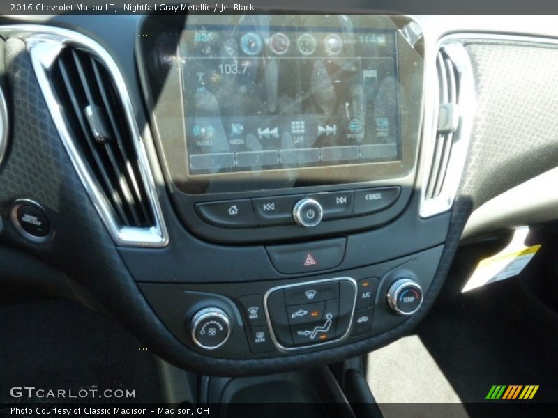 Nightfall Gray Metallic / Jet Black 2016 Chevrolet Malibu LT