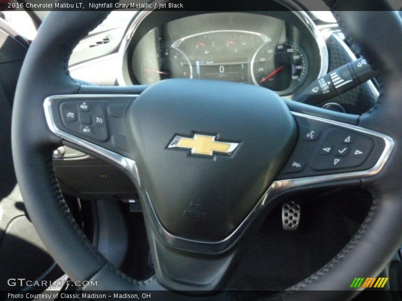 Nightfall Gray Metallic / Jet Black 2016 Chevrolet Malibu LT