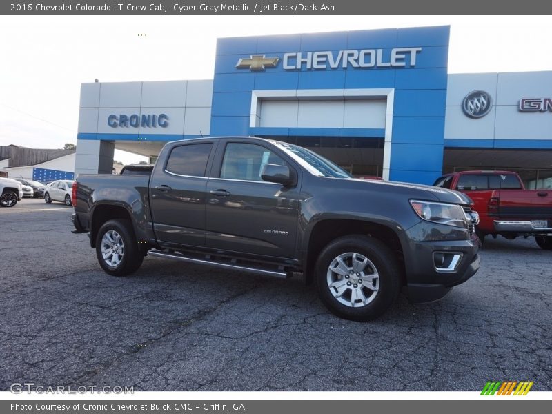Cyber Gray Metallic / Jet Black/Dark Ash 2016 Chevrolet Colorado LT Crew Cab
