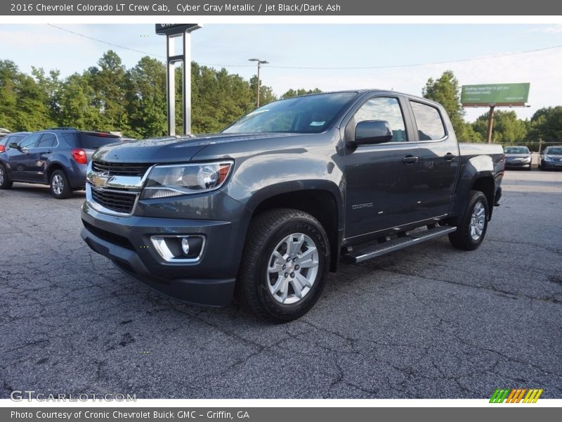 Cyber Gray Metallic / Jet Black/Dark Ash 2016 Chevrolet Colorado LT Crew Cab