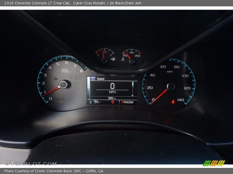 Cyber Gray Metallic / Jet Black/Dark Ash 2016 Chevrolet Colorado LT Crew Cab