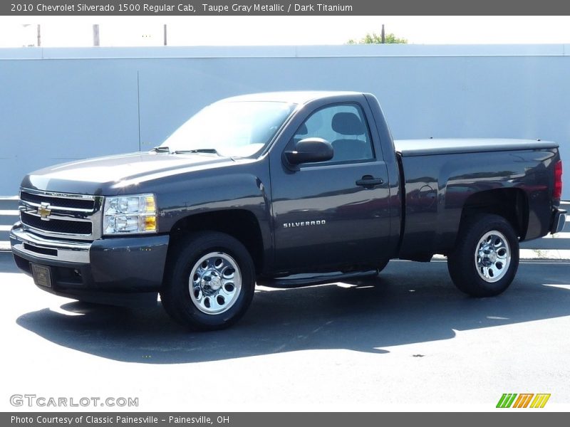 Taupe Gray Metallic / Dark Titanium 2010 Chevrolet Silverado 1500 Regular Cab