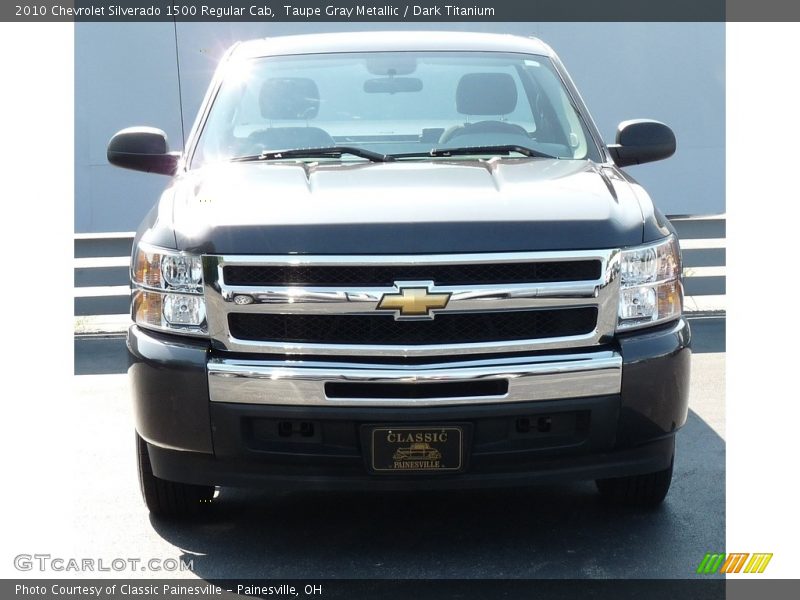 Taupe Gray Metallic / Dark Titanium 2010 Chevrolet Silverado 1500 Regular Cab