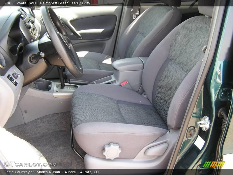 Rainforest Green Pearl / Gray 2003 Toyota RAV4