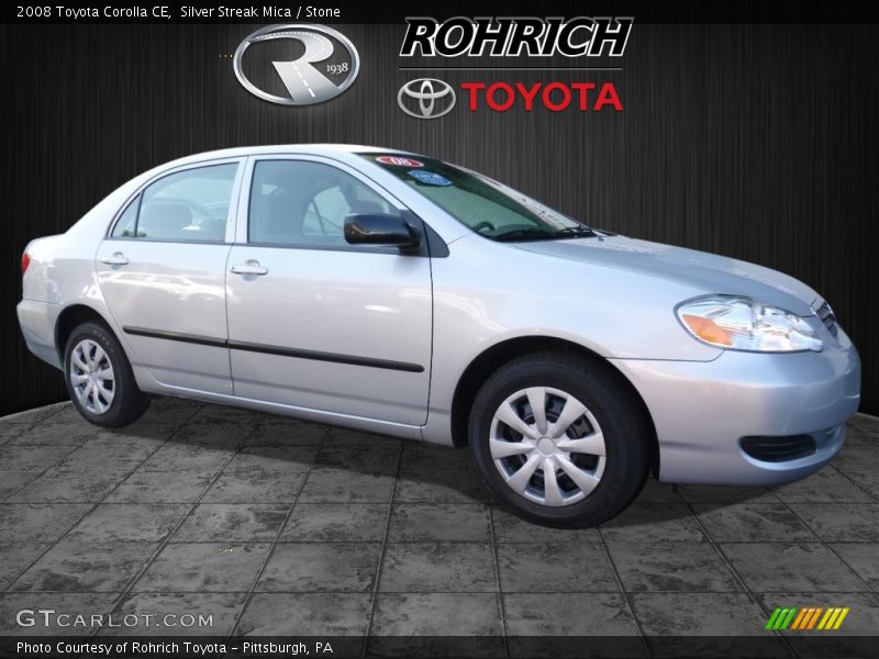 Silver Streak Mica / Stone 2008 Toyota Corolla CE