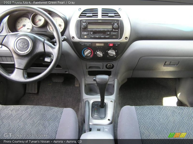 Rainforest Green Pearl / Gray 2003 Toyota RAV4