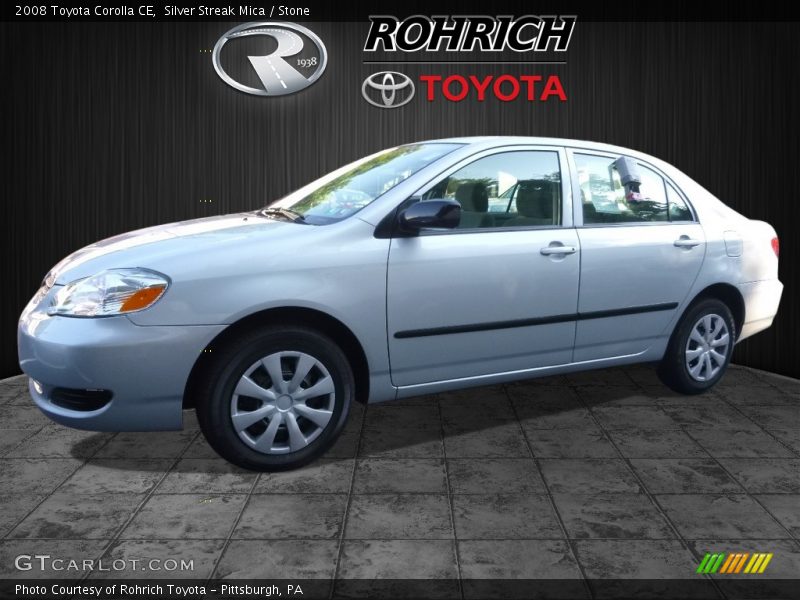 Silver Streak Mica / Stone 2008 Toyota Corolla CE