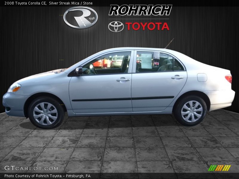 Silver Streak Mica / Stone 2008 Toyota Corolla CE