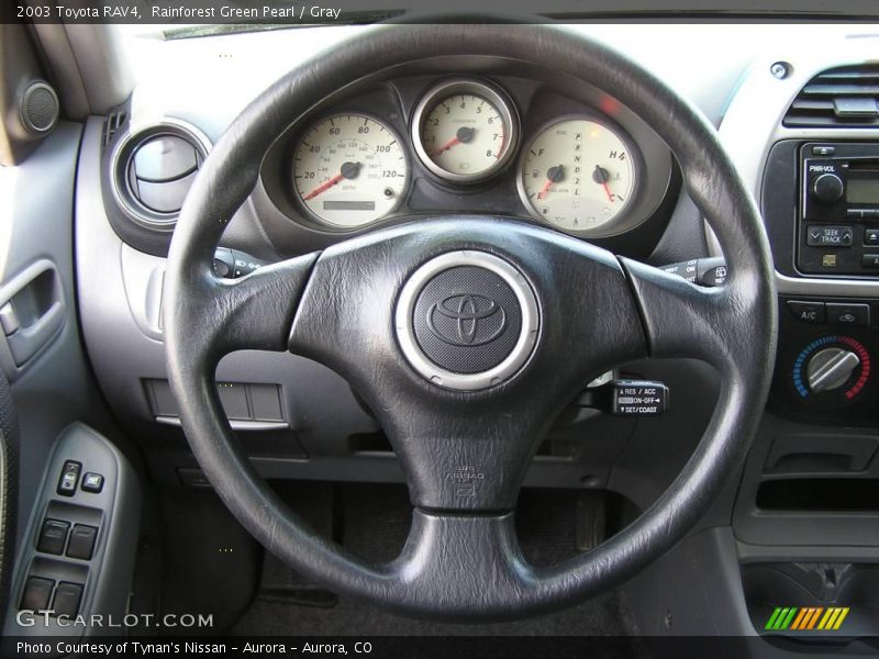 Rainforest Green Pearl / Gray 2003 Toyota RAV4