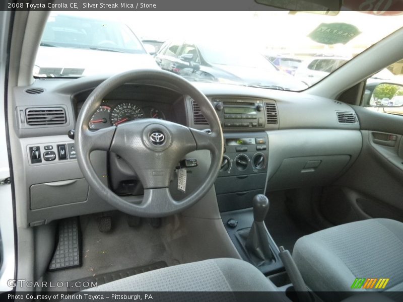 Silver Streak Mica / Stone 2008 Toyota Corolla CE
