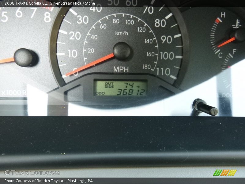 Silver Streak Mica / Stone 2008 Toyota Corolla CE