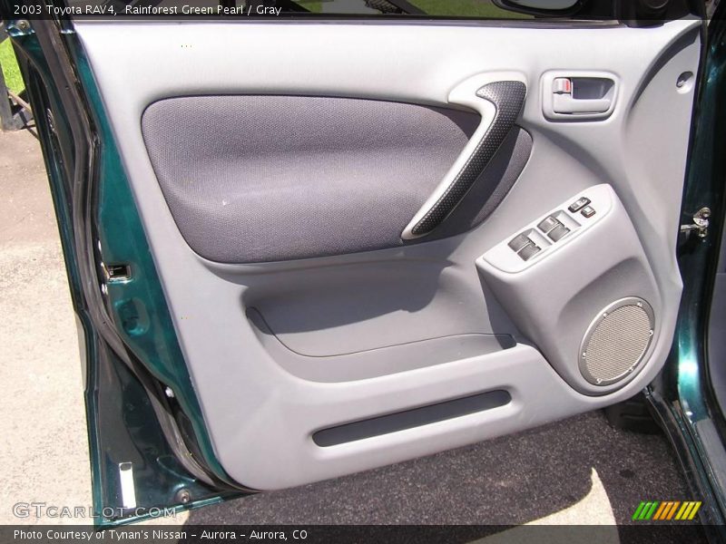 Rainforest Green Pearl / Gray 2003 Toyota RAV4
