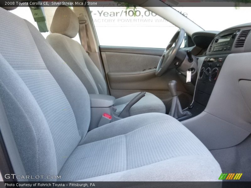 Silver Streak Mica / Stone 2008 Toyota Corolla CE