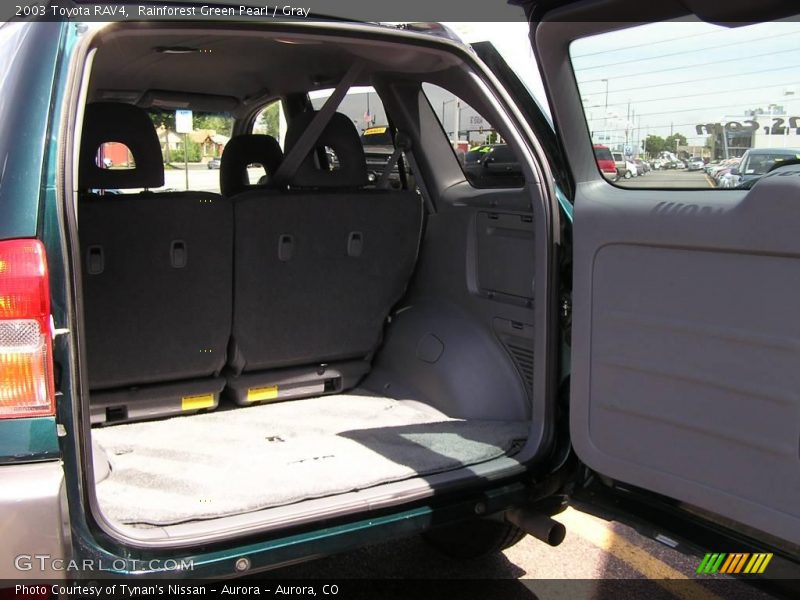 Rainforest Green Pearl / Gray 2003 Toyota RAV4