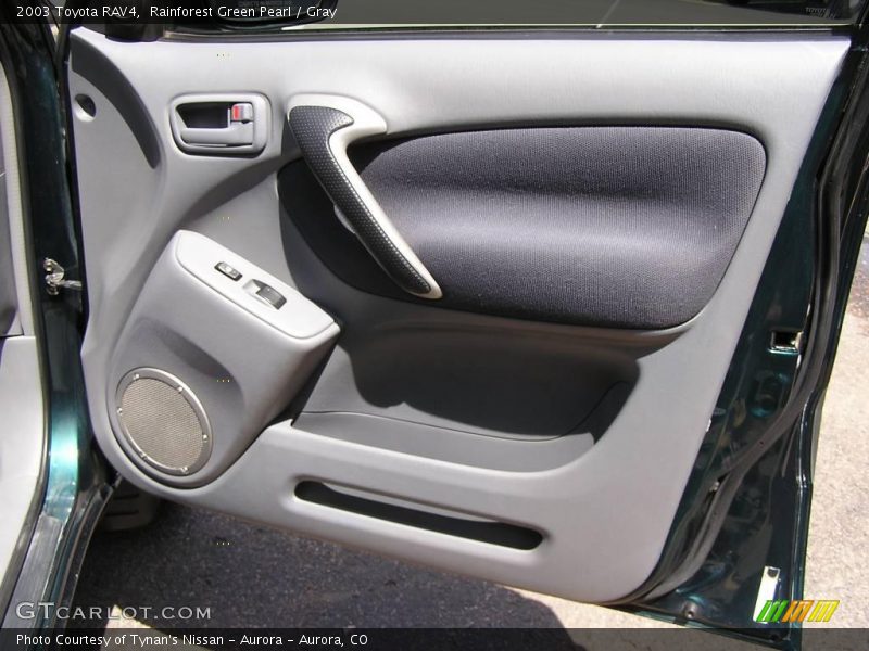 Rainforest Green Pearl / Gray 2003 Toyota RAV4