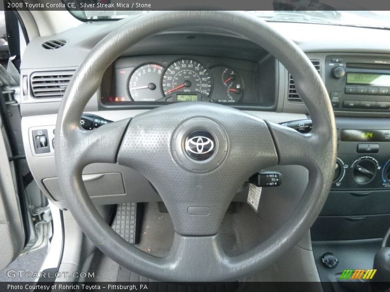 Silver Streak Mica / Stone 2008 Toyota Corolla CE