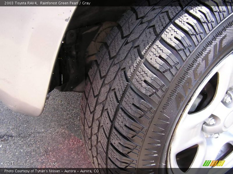 Rainforest Green Pearl / Gray 2003 Toyota RAV4