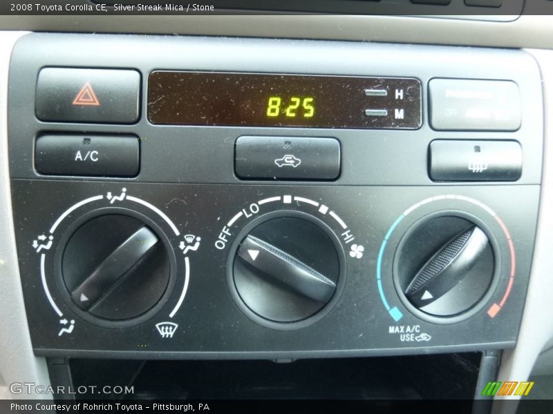 Silver Streak Mica / Stone 2008 Toyota Corolla CE