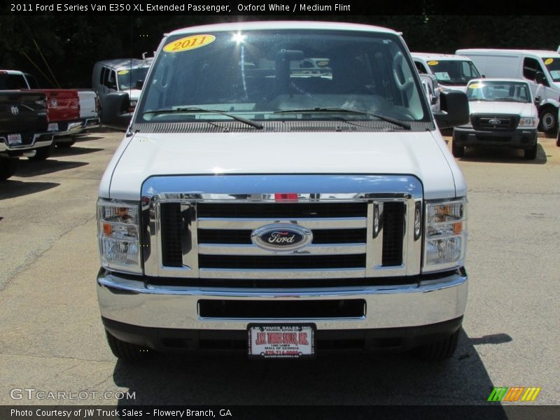 Oxford White / Medium Flint 2011 Ford E Series Van E350 XL Extended Passenger