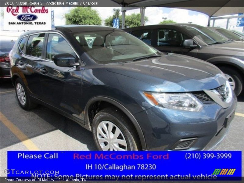 Arctic Blue Metallic / Charcoal 2016 Nissan Rogue S