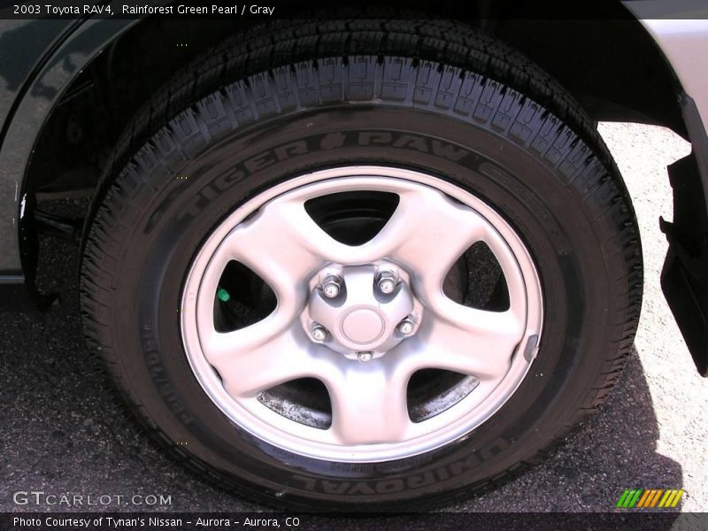 Rainforest Green Pearl / Gray 2003 Toyota RAV4