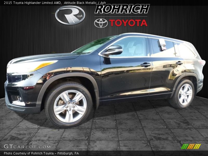 Attitude Black Metallic / Ash 2015 Toyota Highlander Limited AWD