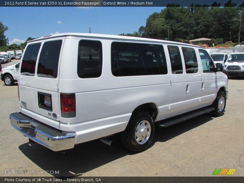 Oxford White / Medium Flint 2011 Ford E Series Van E350 XL Extended Passenger