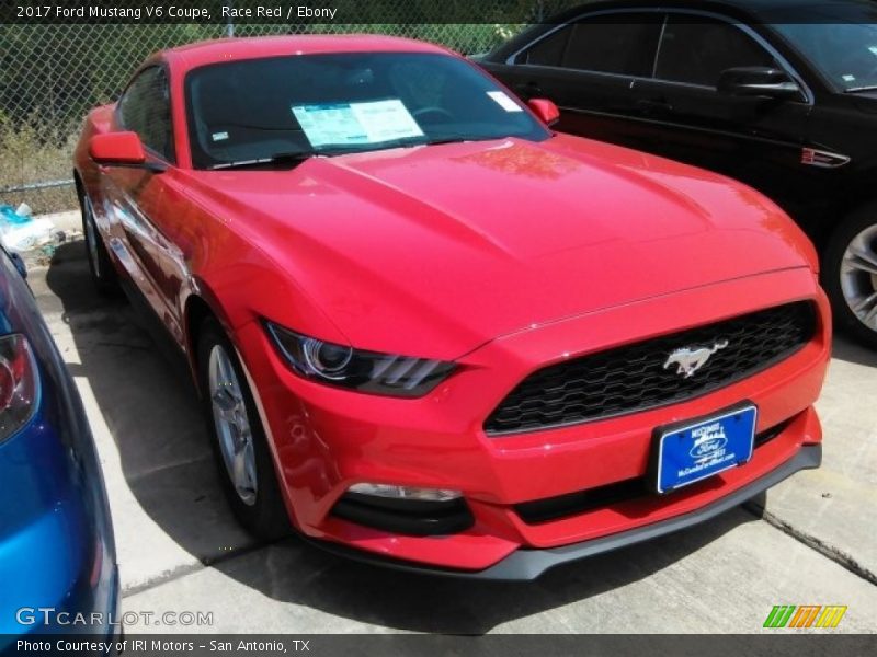 Race Red / Ebony 2017 Ford Mustang V6 Coupe