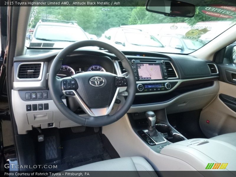 Attitude Black Metallic / Ash 2015 Toyota Highlander Limited AWD