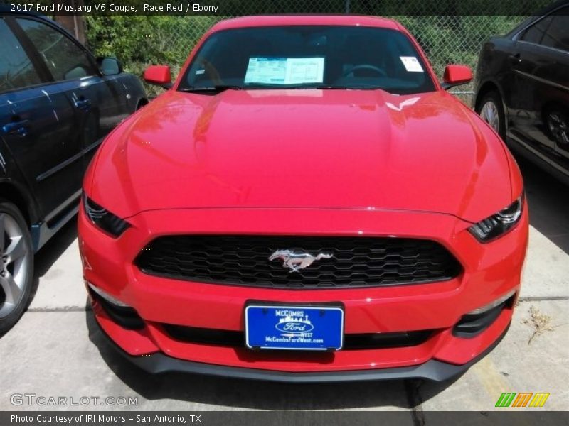 Race Red / Ebony 2017 Ford Mustang V6 Coupe