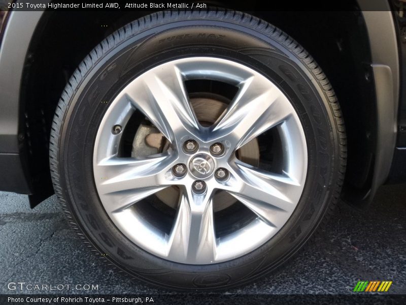 Attitude Black Metallic / Ash 2015 Toyota Highlander Limited AWD