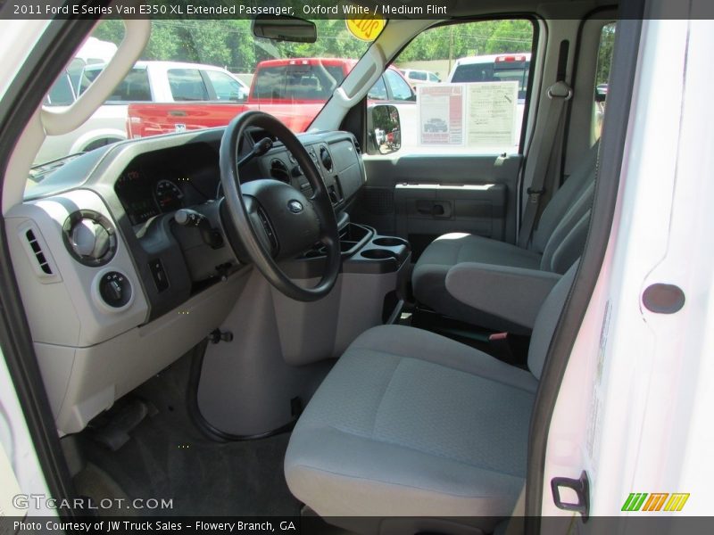 Oxford White / Medium Flint 2011 Ford E Series Van E350 XL Extended Passenger