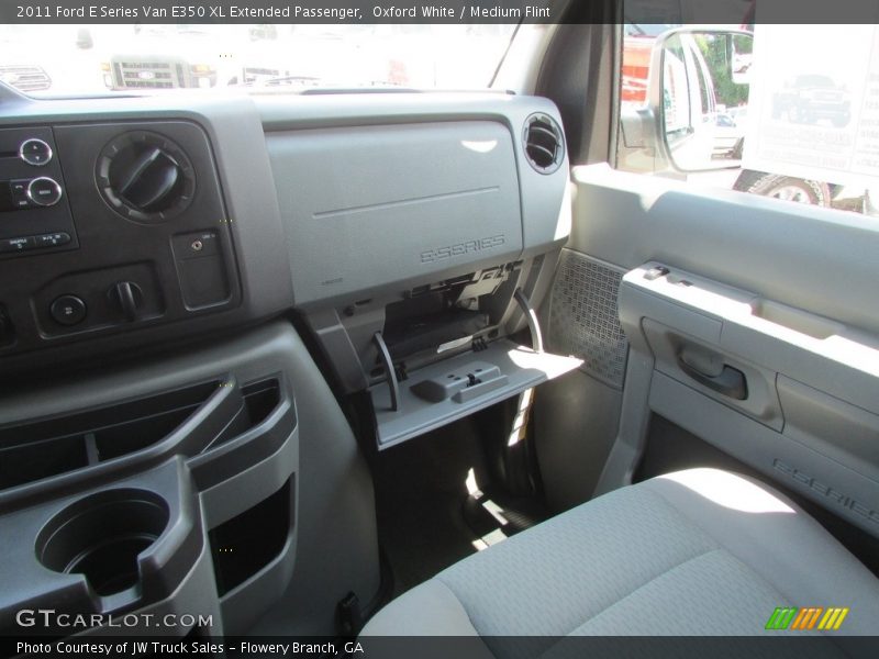 Oxford White / Medium Flint 2011 Ford E Series Van E350 XL Extended Passenger