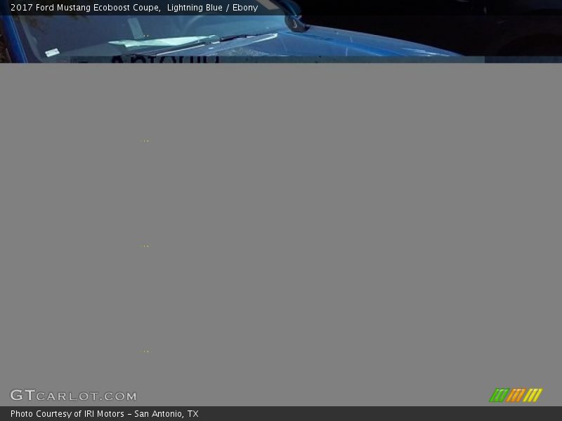 Lightning Blue / Ebony 2017 Ford Mustang Ecoboost Coupe